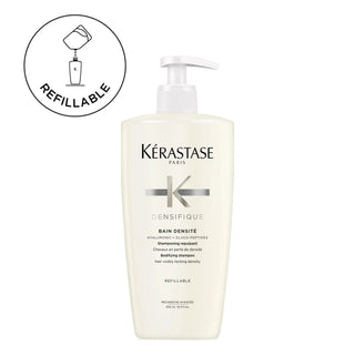 Kérastase Densifique Bain Densité 500 ml Frasco Recargable – Champú Densificante para Cabello Fino