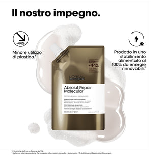 L'oreal Absolut Repair Molecular Shampoo Refill 1000ml