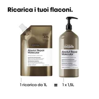 L'oreal Absolut Repair Molecular Shampoo Refill 1000ml