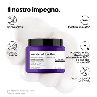 L'Oréal Professionnel Keratin Alpha Sleek Maschera 500ml