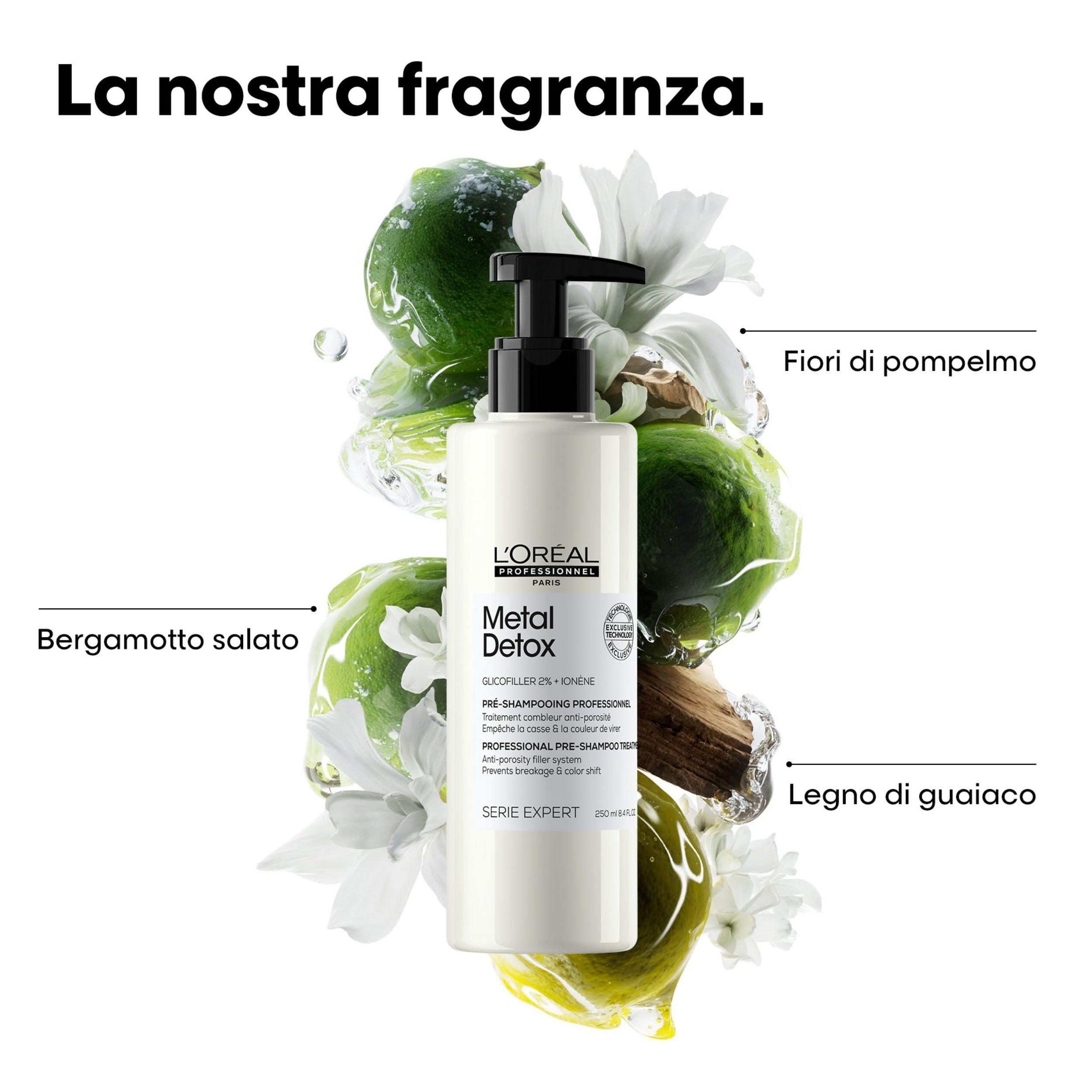L'Oréal Metal Detox Pre-Shampoo 250ml - Anti-Rottura per Capelli Danneggiati