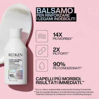 Redken Acidic Bonding Concentrate Conditioner 300ml – Acondicionador Reparador para Cabello Dañado