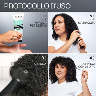 Redken Sculpting Curl Gel 250 ML – Gel Definente per Capelli Ricci e Anti Crespo