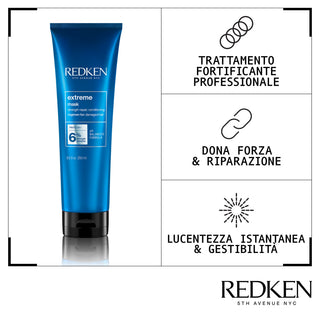Redken Extreme Mask 250ml – Maschera Rinforzante Capelli Lunghi Fragili e Che Si Spezzano