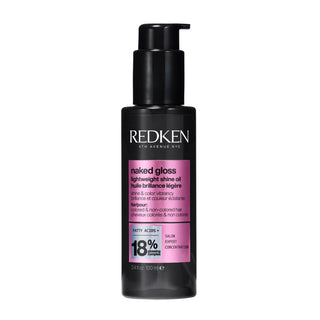 Bottiglia Nera di Olio per Capelli Colorati Redken 