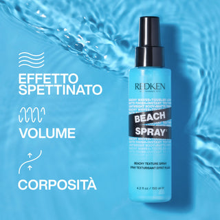 Redken Beach Spray 150 ML – Spray Effetto Mare per Onde Naturali e Capelli Mossi