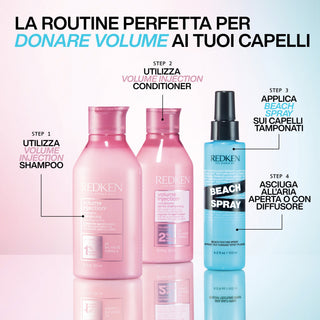 Redken Beach Spray 150 ML – Spray Effetto Mare per Onde Naturali e Capelli Mossi