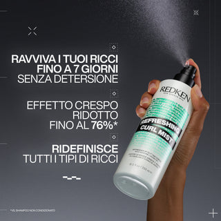 Redken Refreshing Curl Mist 250 ML – Locken-Auffrisch-Spray, feuchtigkeitsspendend und definierend
