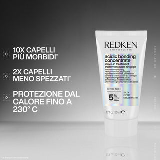 Redken Acidic Bonding Concentrate Termoprotector sin aclarado 50ml – Protección térmica para cabellos dañados