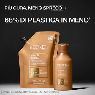 Redken All Soft Shampoo refill 500 ML – Ricarica Shampoo per Capelli Secchi