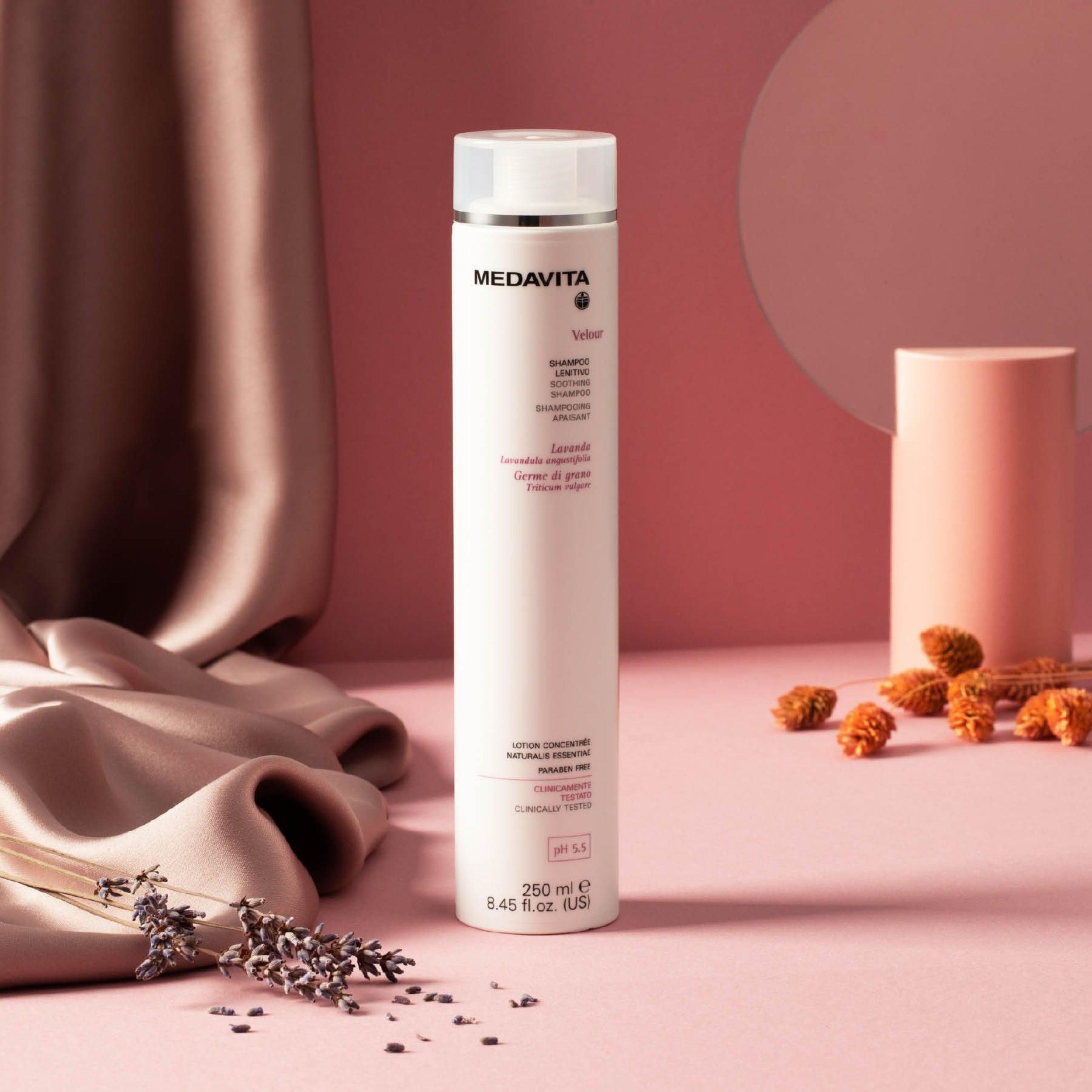 Medavita Velour Shampoo Lenitivo 250ml - Per Cute Sensibile e Irritata
