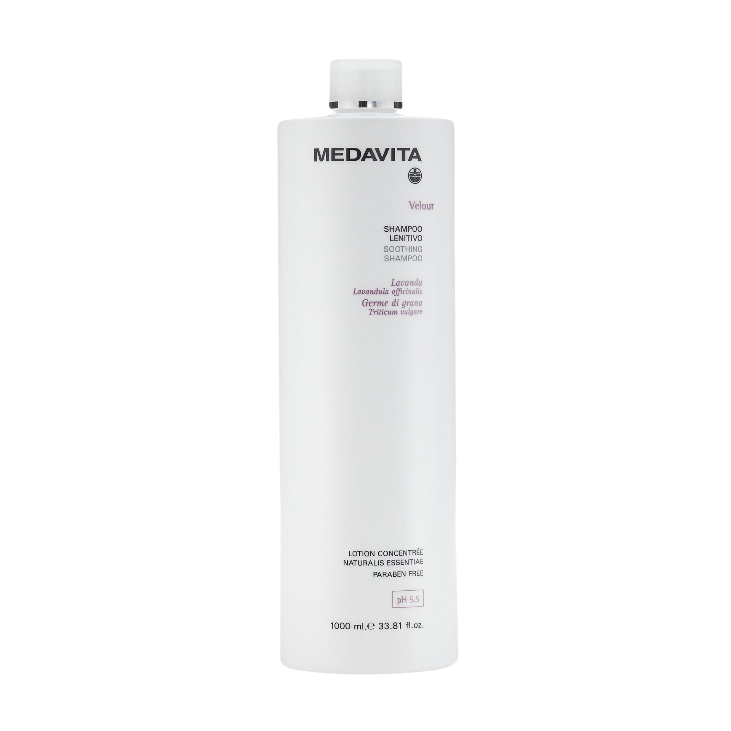 Medavita Velour Shampoo Lenitivo 1000ml - per Cute e Capelli Sensibili
