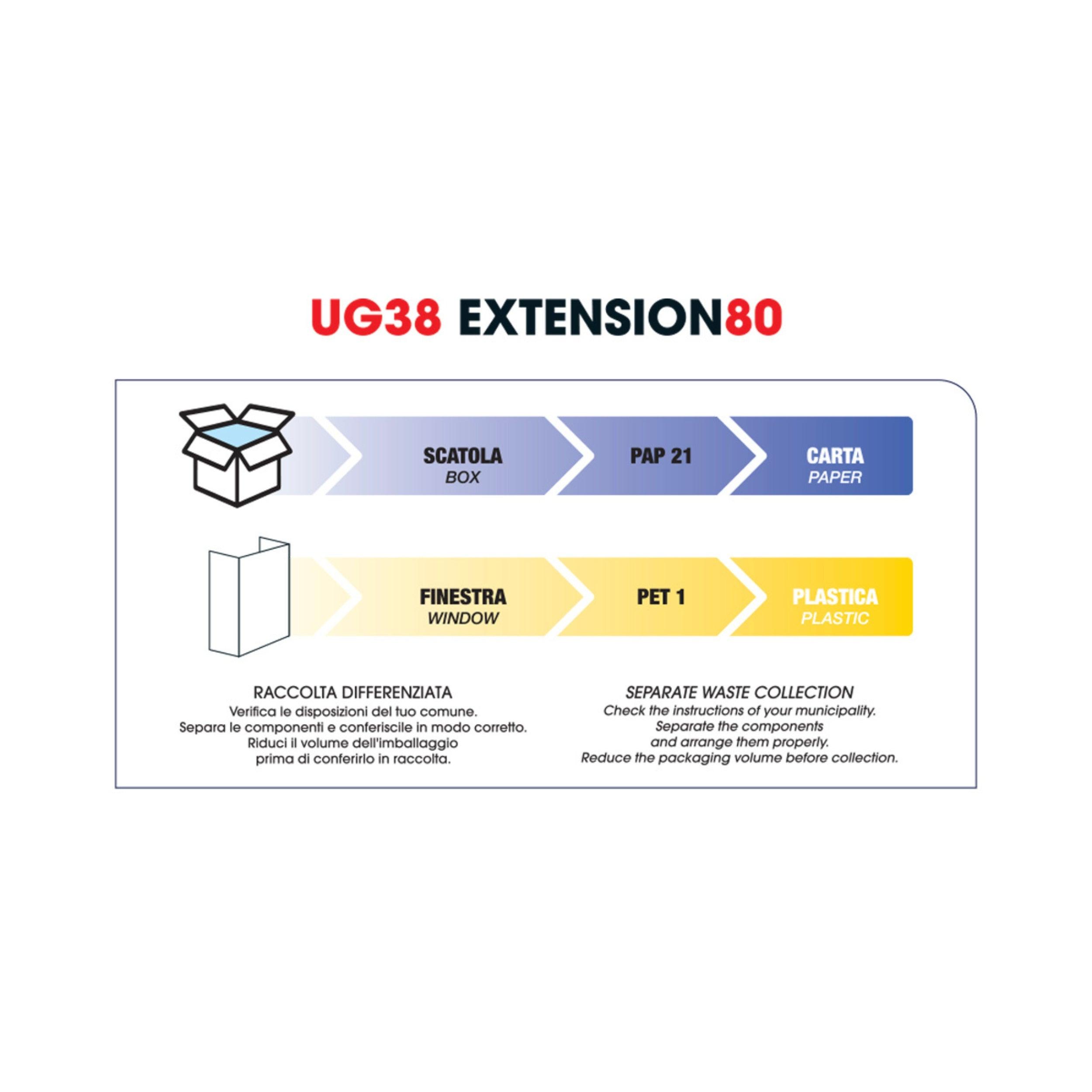 UG38 Extension 80 – Spazzola Pneumatica per Capelli ed Extension