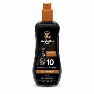 Australian Gold SPF10 Spray Gel with Bronzer 237 ml