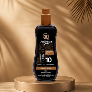 Australian Gold SPF10 Spray Gel with Bronzer 237 ml